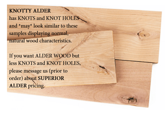 Rustic Alder | 1.625" Thick | Battery